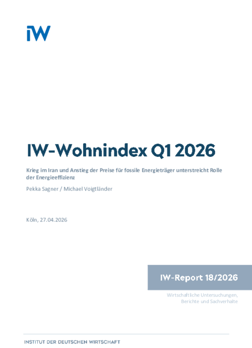 IW-Wohnindex Q1: Veränderung von Kauf- und Mietpreisen
