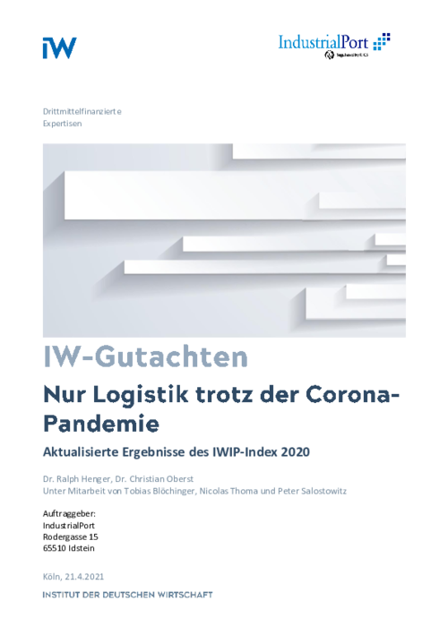 IWIP-Index 2020: Nur Logistik trotzt der Corona-Pandemie