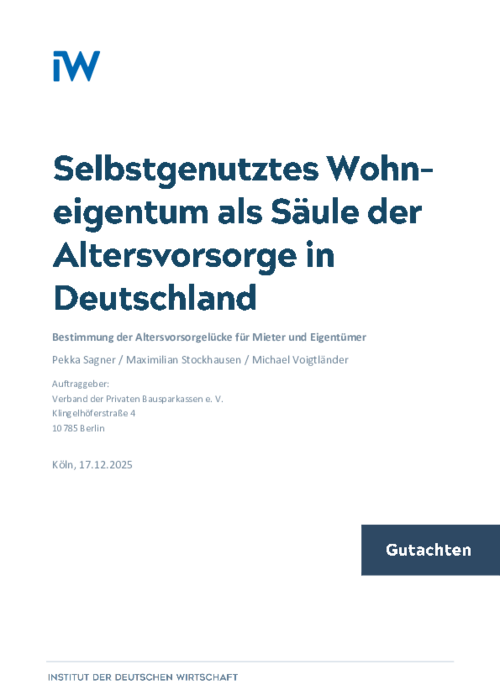 Selbstgenutztes Wohneigentum als Säule der Altersvorsorge in Deutschland