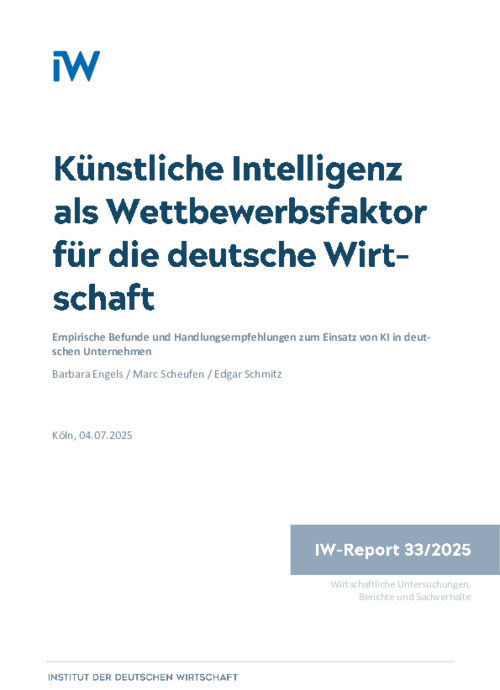 Künstliche Intelligenz als Wettbewerbsfaktor für die deutsche Wirtschaft