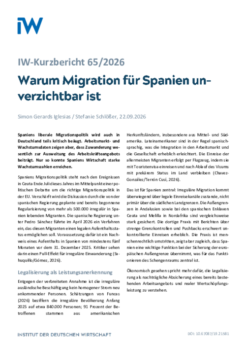 Warum Migration für Spanien unverzichtbar ist