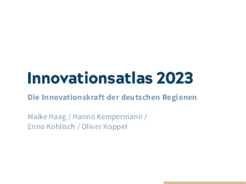 Die Innovationskraft der deutschen Regionen