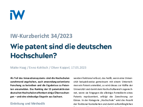 Wie patent sind die deutschen Hochschulen?