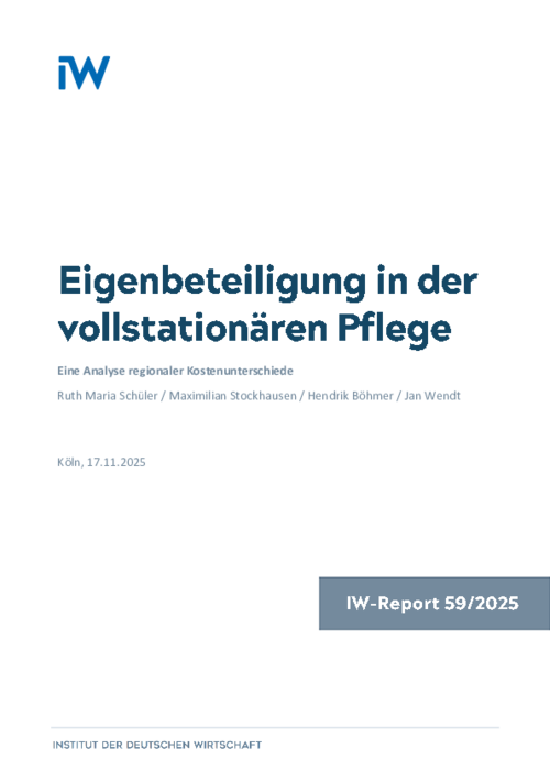 Eigenbeteiligung in der vollstationären Pflege