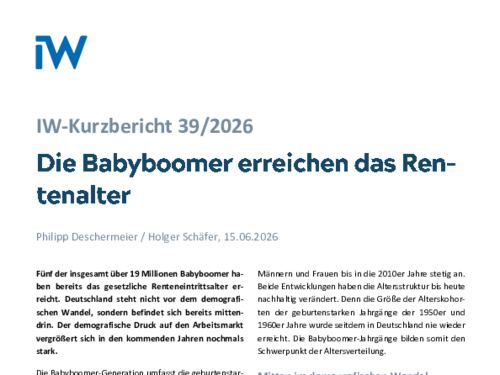 IW-Kurzbericht 39/2026