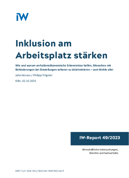 Inklusion am Arbeitsplatz stärken