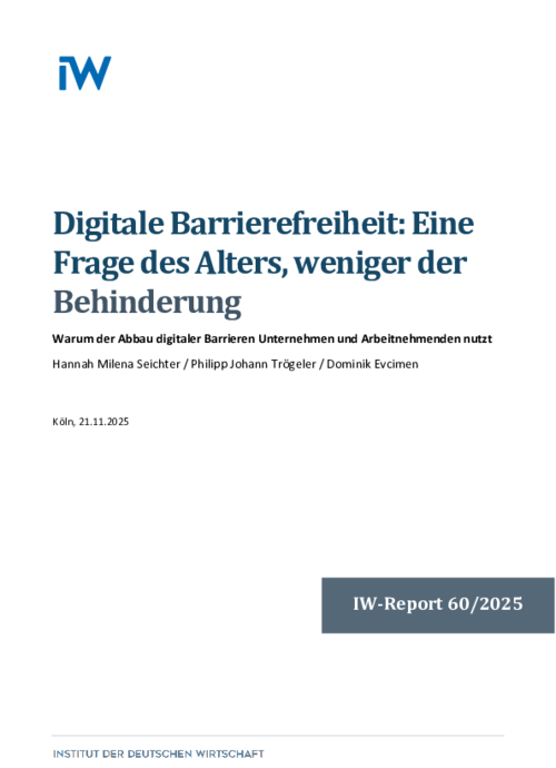 Digitale Barrierefreiheit: Eine Frage des Alters, weniger der Behinderung