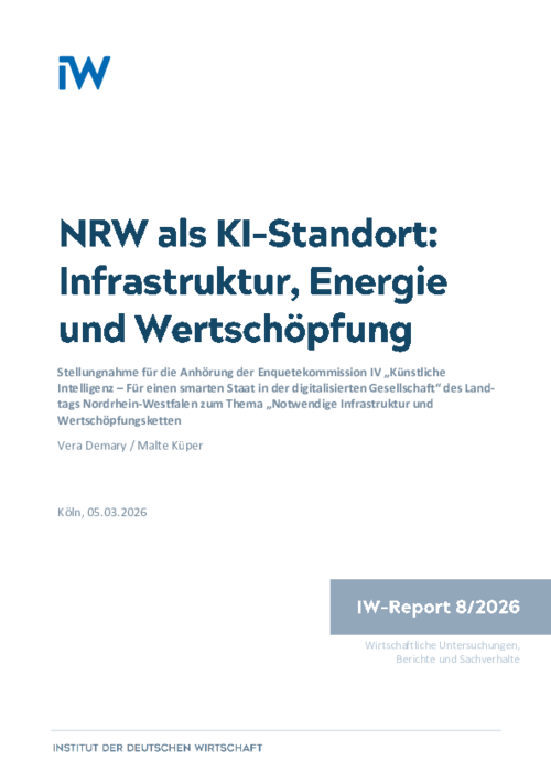 NRW als KI-Standort: Infrastruktur, Energie und Wertschöpfung