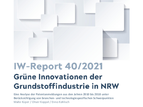 Grüne Innovationen der Grundstoffindustrie in NRW