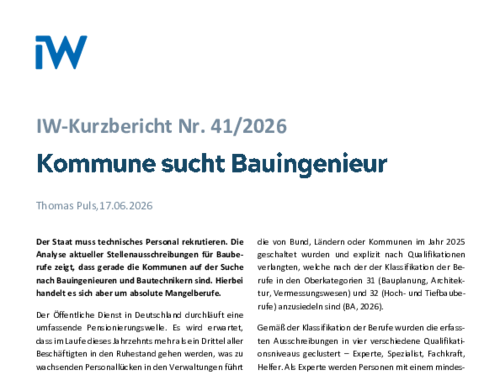 IW-Kurzbericht Nr. 41/2026