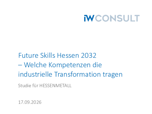 Future Skills Hessen 2032 – Welche Kompetenzen die industrielle Transformation tragen