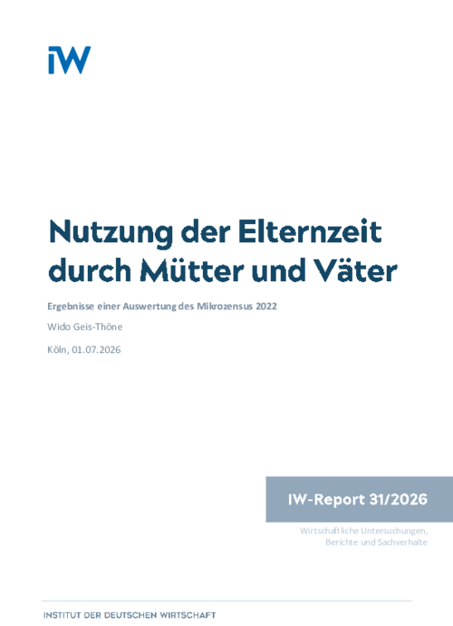 Nutzung der Elternzeit durch Mütter und Väter