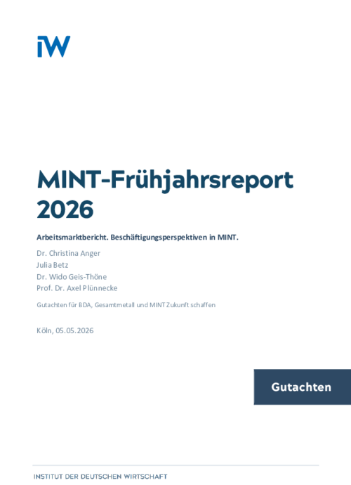 MINT-Frühjahrsreport 2026: Arbeitsmarktbericht