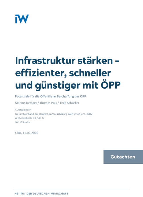Potenziale für die Öffentliche Beschaffung per ÖPP