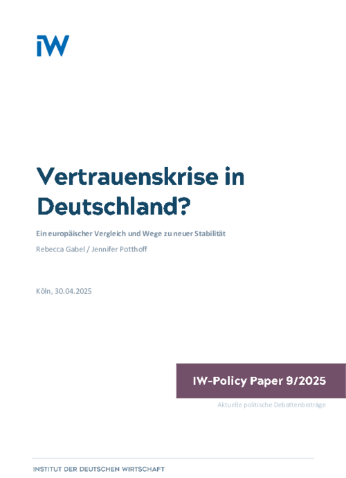 Vertrauenskrise in Deutschland?