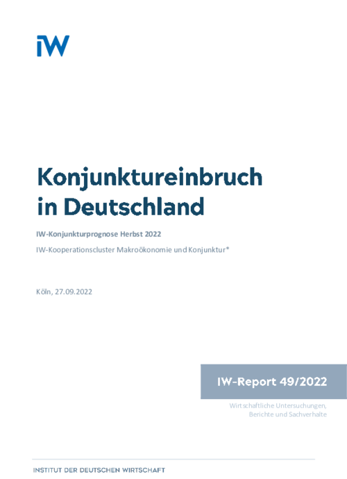 Konjunktureinbruch in Deutschland