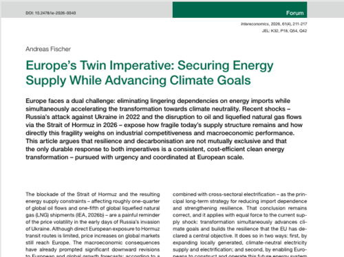 Europe’s Twin Imperative: Securing Energy Supply While Advancing Climate Goals