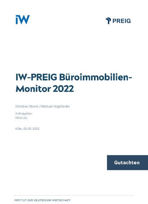 IW-PREIG Büroimmobilien-Monitor 2022