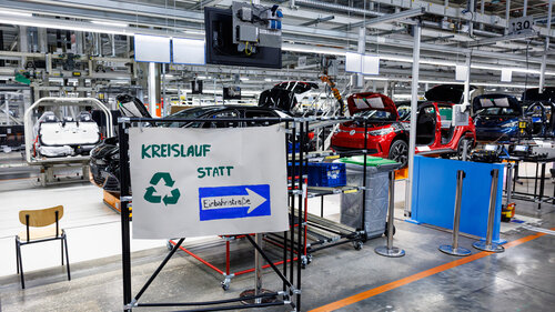 Das VW-Werk in Zwickau wird zum Zentrum für Kreislaufwirtschaft von Volkswagen 