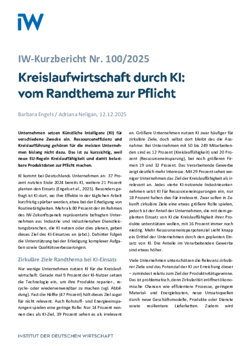Kreislaufwirtschaft durch KI: vom Randthema zur Pflicht