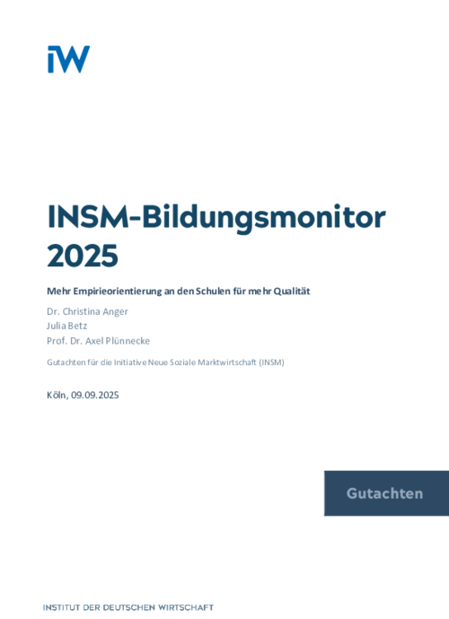 INSM-Bildungsmonitor 2025: Mehr Empirieorientierung an den Schulen für mehr Qualität