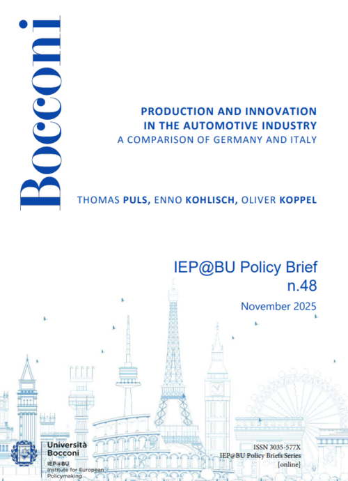 Production and Innovation in the Automotive Industry: A comparison of Germany and Italy