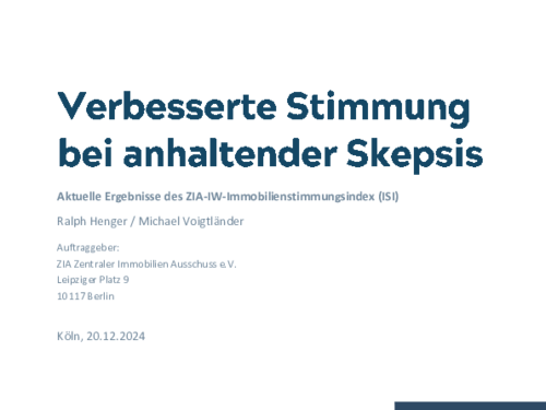 Verbesserte Stimmung bei anhaltender Skepsis